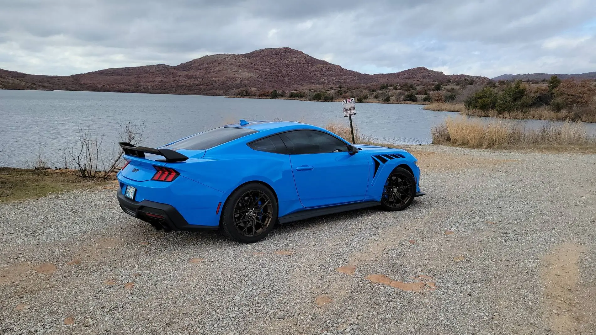 AI-generated view of a 2024 Ford Mustang GT Premium Performance Package with HRE FF10 wheels