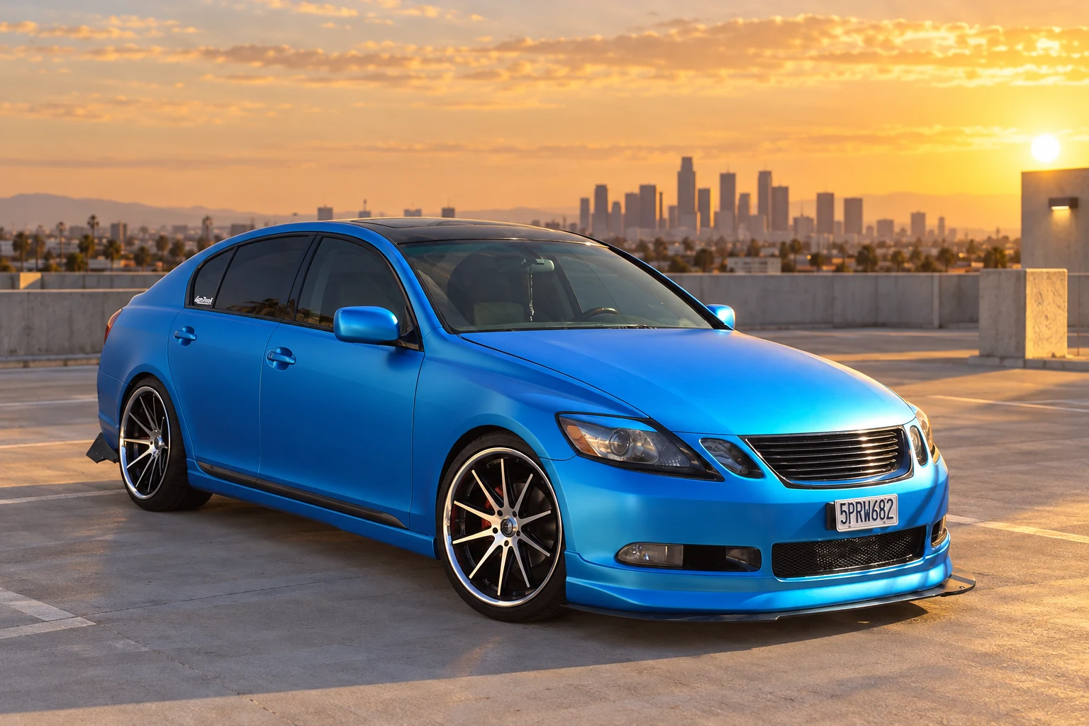 AI-generated view of a 2006 Lexus GS300 with Rohana RC10 wheels