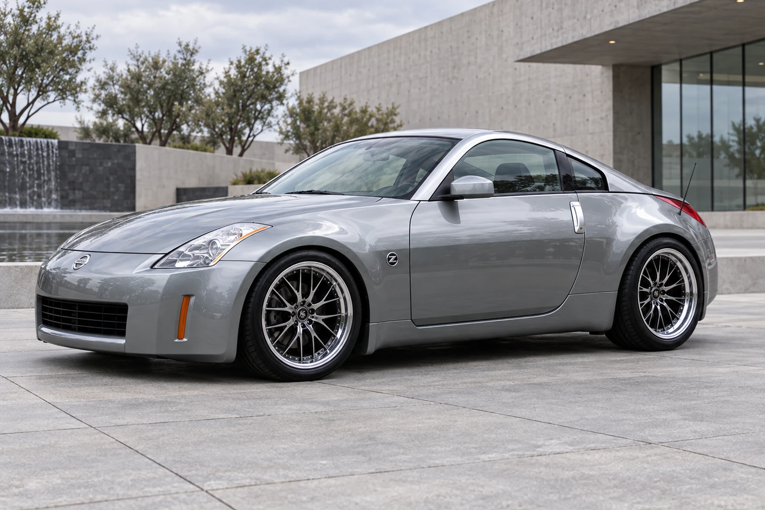 AI-generated view of a 2005 Nissan 350Z Touring with Work VS-SS wheels