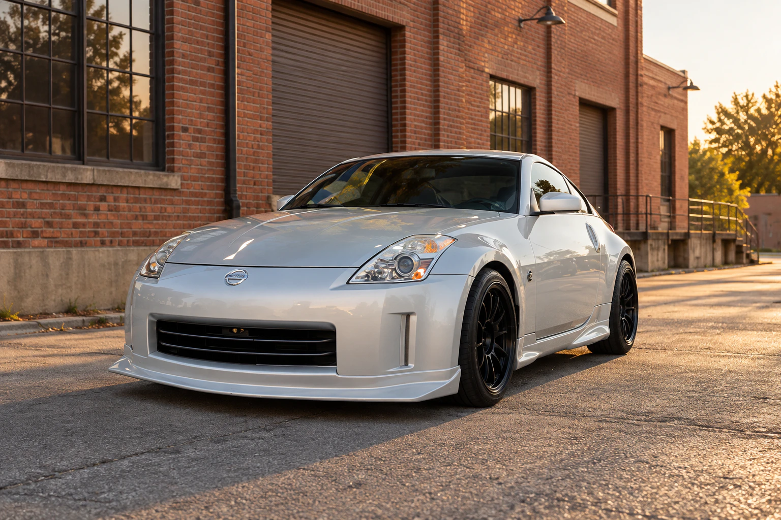AI-generated view of a 2007 Nissan 350Z Enthusiast with SSR Type F wheels