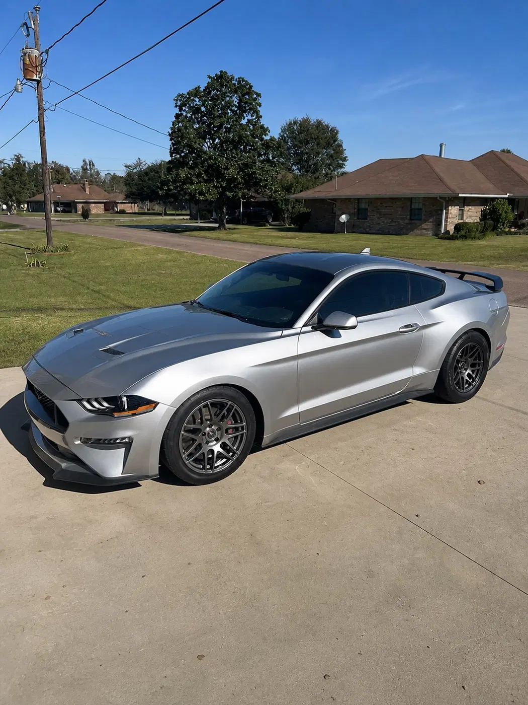 AI-generated view of a 2020 Ford Mustang GT PP with Forgestar F14 wheels